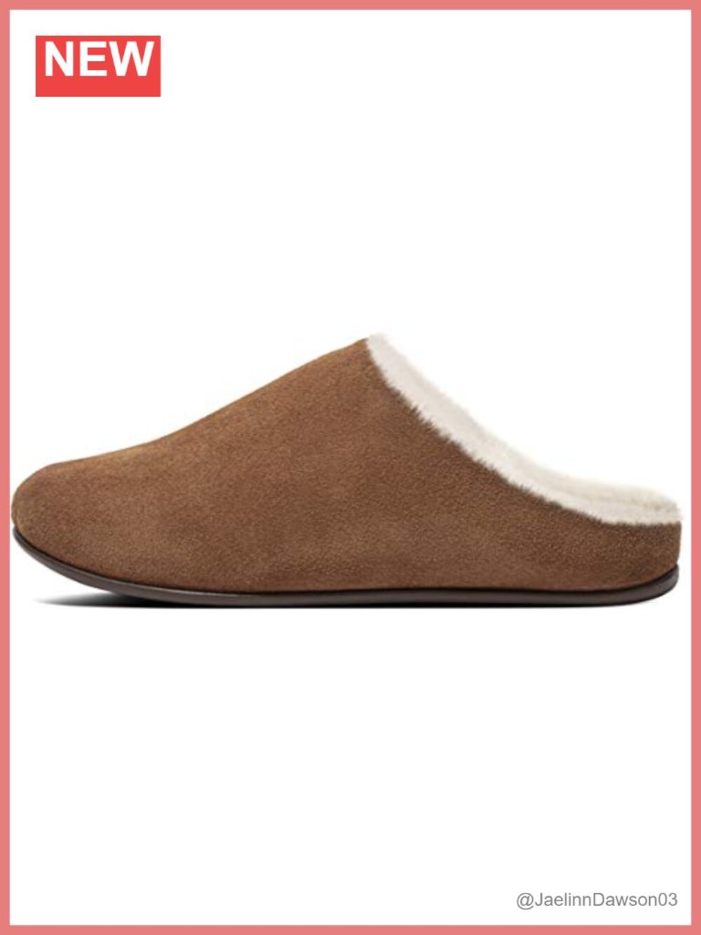 Women's Shearling Slipper Mule Clog with Cushioned Footbed
